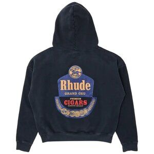 RHUDE Grand Cru Hoodie in VTG Black